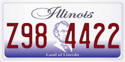 IL license plate Z984422