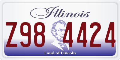IL license plate Z984424