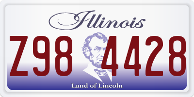 IL license plate Z984428