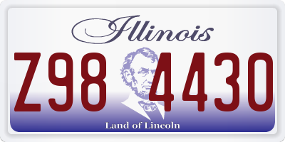 IL license plate Z984430