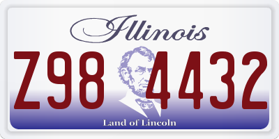 IL license plate Z984432
