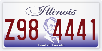 IL license plate Z984441