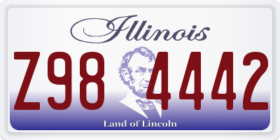 IL license plate Z984442
