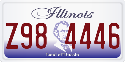 IL license plate Z984446