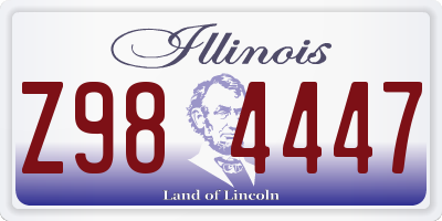 IL license plate Z984447