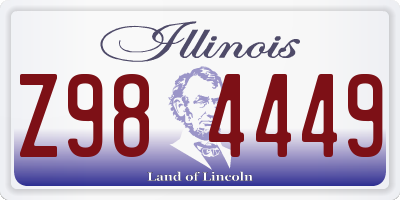 IL license plate Z984449