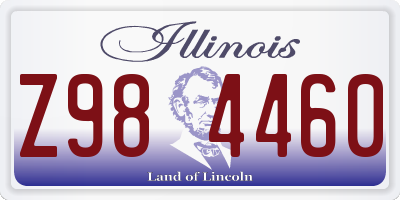 IL license plate Z984460