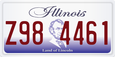 IL license plate Z984461