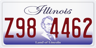 IL license plate Z984462