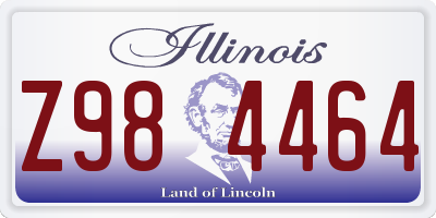 IL license plate Z984464
