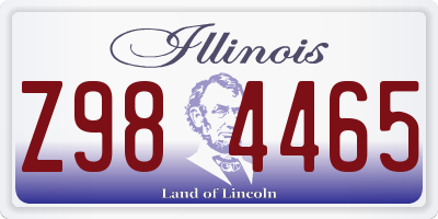 IL license plate Z984465