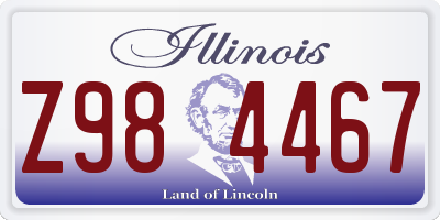 IL license plate Z984467
