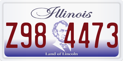 IL license plate Z984473
