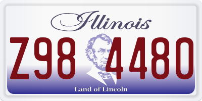 IL license plate Z984480