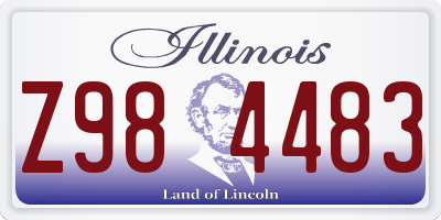 IL license plate Z984483