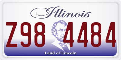 IL license plate Z984484
