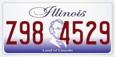 IL license plate Z984529