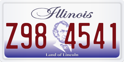 IL license plate Z984541