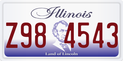 IL license plate Z984543