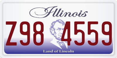 IL license plate Z984559
