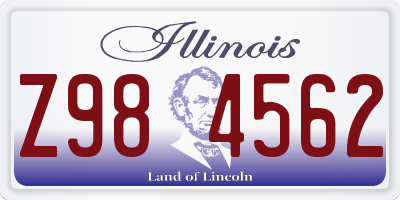 IL license plate Z984562