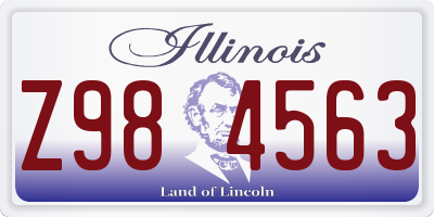 IL license plate Z984563