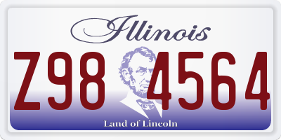 IL license plate Z984564