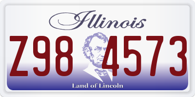 IL license plate Z984573