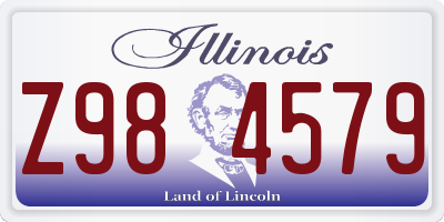IL license plate Z984579