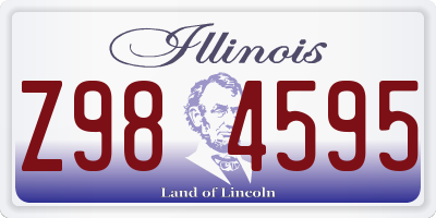 IL license plate Z984595