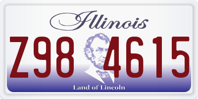 IL license plate Z984615