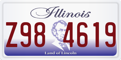 IL license plate Z984619