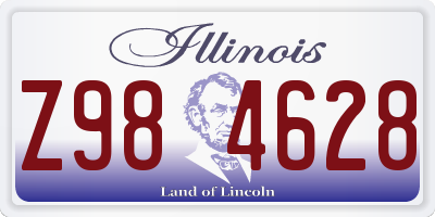 IL license plate Z984628
