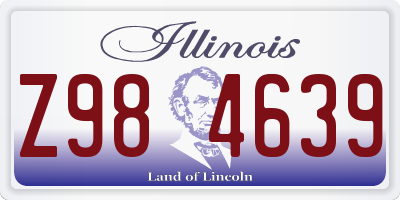 IL license plate Z984639