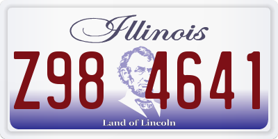IL license plate Z984641