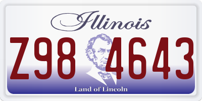 IL license plate Z984643