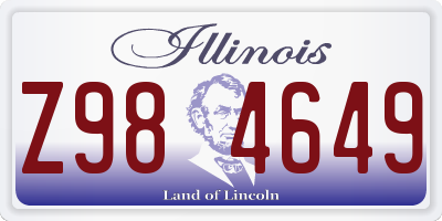 IL license plate Z984649