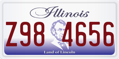 IL license plate Z984656