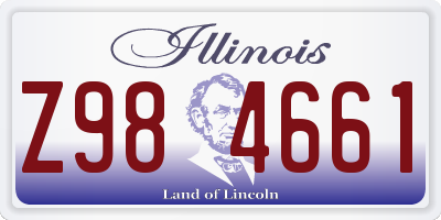 IL license plate Z984661