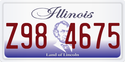 IL license plate Z984675