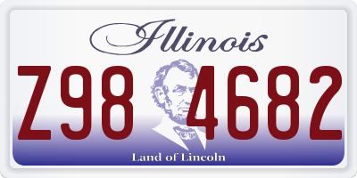 IL license plate Z984682