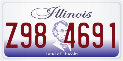 IL license plate Z984691