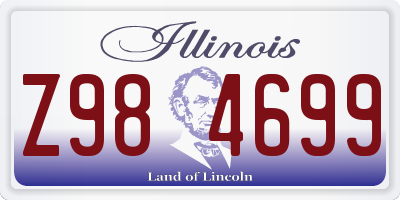 IL license plate Z984699