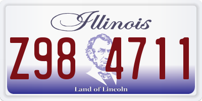 IL license plate Z984711
