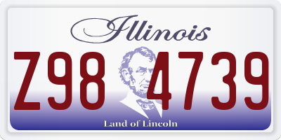 IL license plate Z984739