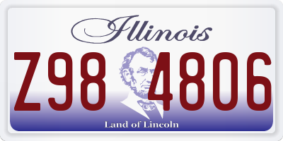 IL license plate Z984806