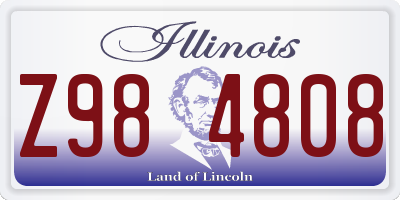 IL license plate Z984808