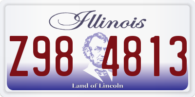 IL license plate Z984813