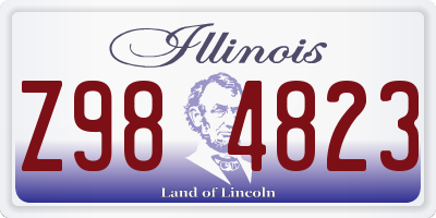 IL license plate Z984823