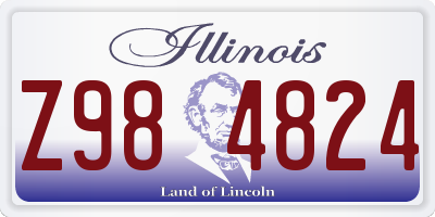 IL license plate Z984824